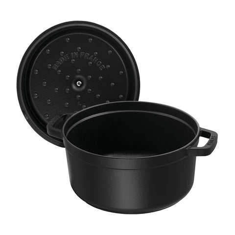 STAUB Round Cocotte 28 cm – Enameled Cast Iron “Cherry” 6.7 L