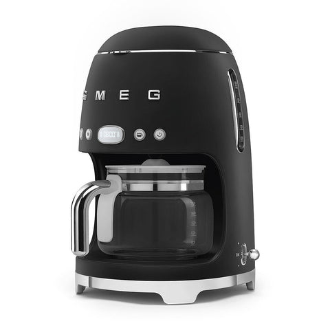 Smeg DCF02BLMEU Filter Coffee Machine – 12 Cups, Aroma Function, Autostart & Keep Warm