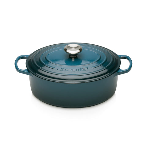 Le Creuset Signature Oval Casserole Dish 29 cm – Enameled Cast Iron “Cherry” 4.7 L