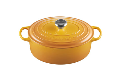 Le Creuset Signature Oval Casserole Dish 29 cm – Enameled Cast Iron “Cherry” 4.7 L