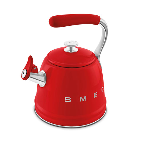 Smeg WKF Whistling Kettle – 2.3 L, Stainless Steel & Silicone Handle