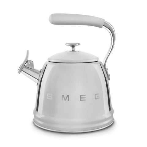 Smeg WKF Whistling Kettle – 2.3 L, Stainless Steel & Silicone Handle