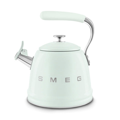 Smeg WKF Whistling Kettle – 2.3 L, Stainless Steel & Silicone Handle