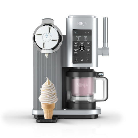 🍨 Ninja CREAMi™ Deluxe NC501EU – Sorbetière & boissons glacées (10 fonctions) – Argent