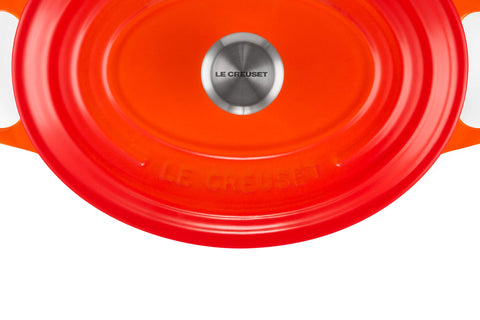 Le Creuset Signature Oval Casserole Dish 29 cm – Enameled Cast Iron “Cherry” 4.7 L