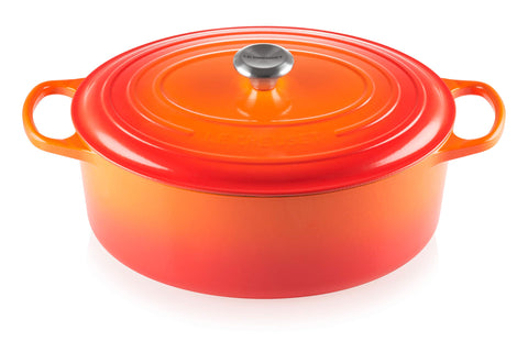 Le Creuset Signature Oval Casserole Dish 29 cm – Enameled Cast Iron “Cherry” 4.7 L