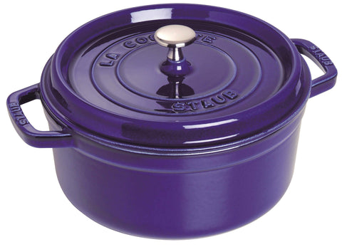 STAUB Round Cocotte 28 cm – Enameled Cast Iron “Cherry” 6.7 L