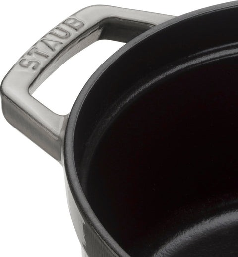 STAUB Round Cocotte 28 cm – Enameled Cast Iron “Cherry” 6.7 L
