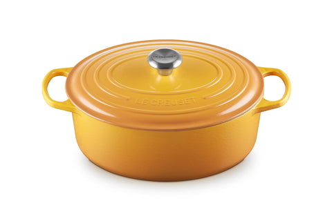 Le Creuset Signature Oval Casserole Dish 29 cm – Enameled Cast Iron “Cherry” 4.7 L
