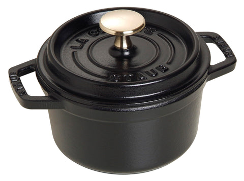 STAUB Round Cocotte 28 cm – Enameled Cast Iron “Cherry” 6.7 L