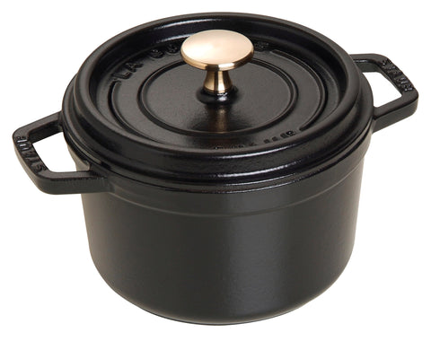 STAUB Round Cocotte 28 cm – Enameled Cast Iron “Cherry” 6.7 L
