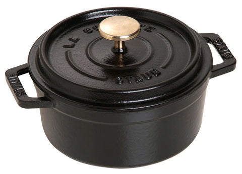 STAUB Round Cocotte 28 cm – Enameled Cast Iron “Cherry” 6.7 L