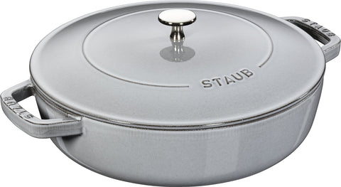 STAUB Chistera 28 cm Sauté Pan – Enamelled Cast Iron “Cherry” 3.7 L