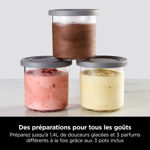 🍨 Ninja CREAMi™ Deluxe NC501EU – Sorbetière & boissons glacées (10 fonctions) – Argent