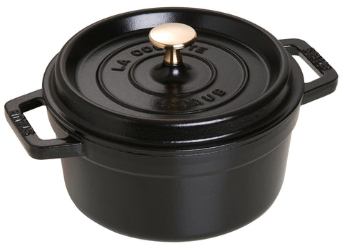 STAUB Round Cocotte 28 cm – Enameled Cast Iron “Cherry” 6.7 L