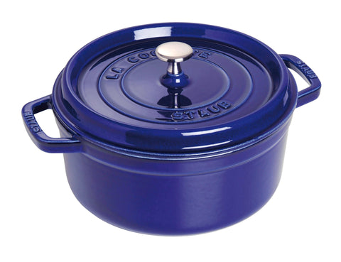 STAUB Round Cocotte 28 cm – Enameled Cast Iron “Cherry” 6.7 L