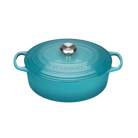 Le Creuset Signature Oval Casserole Dish 29 cm – Enameled Cast Iron “Cherry” 4.7 L