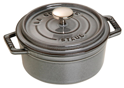 STAUB Round Cocotte 28 cm – Enameled Cast Iron “Cherry” 6.7 L