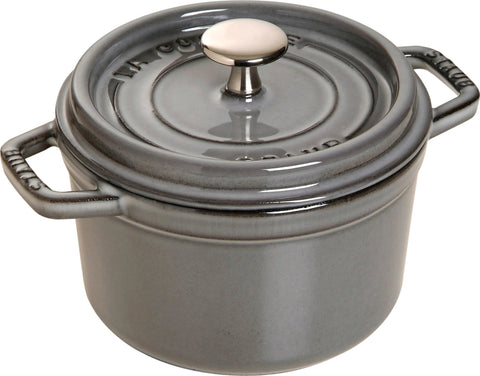 STAUB Round Cocotte 28 cm – Enameled Cast Iron “Cherry” 6.7 L