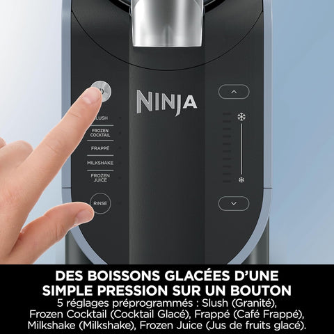 🧊 Ninja SLUSHi™ FS301EU – Machine à boissons glacées (1,9 L) – Bleu & Gris