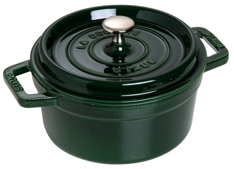 STAUB Round Cocotte 28 cm – Enameled Cast Iron “Cherry” 6.7 L