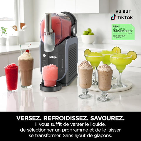 🧊 Ninja SLUSHi™ FS301EU – Machine à boissons glacées (1,9 L) – Bleu & Gris