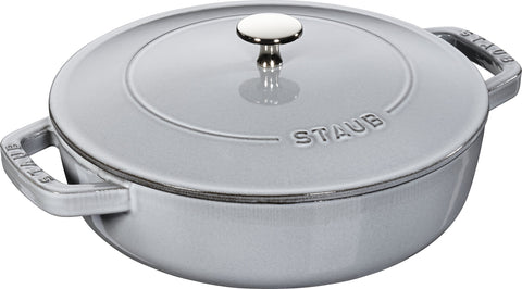 STAUB Chistera 28 cm Sauté Pan – Enamelled Cast Iron “Cherry” 3.7 L