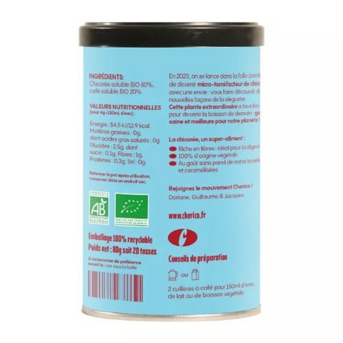 ☕ Chicorée Instantanée & Café BIO - 80g
