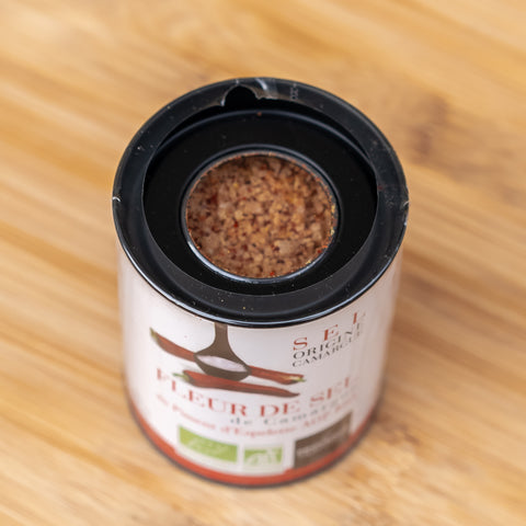 Fleur de Sel au Piment d’Espelette AOP BIO - Boite de 125g