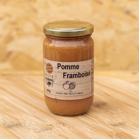 🍎🍓 Compote pomme & framboise – 300g