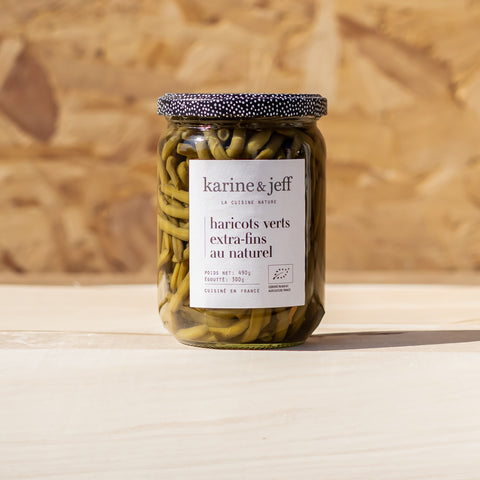 Haricots verts extra-fins au naturel - BIO