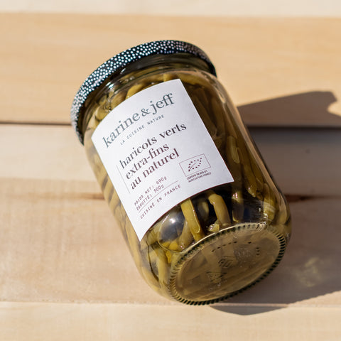 Haricots verts extra-fins au naturel - BIO