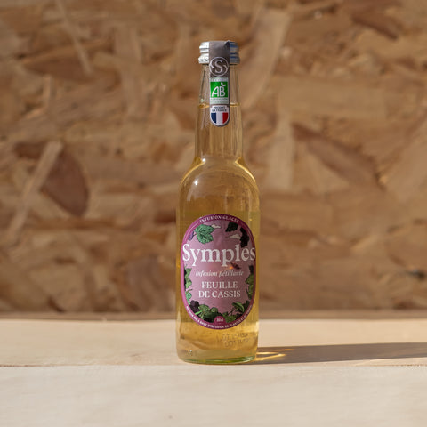 🌿 Organic Sparkling Blackcurrant Leaf Infusion – 33 cl