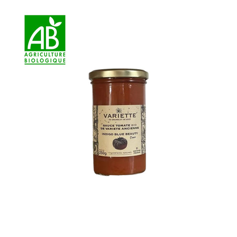 🍅 Sauce tomate Indigo Blue Beauty BIO – Variété ancienne – 250g