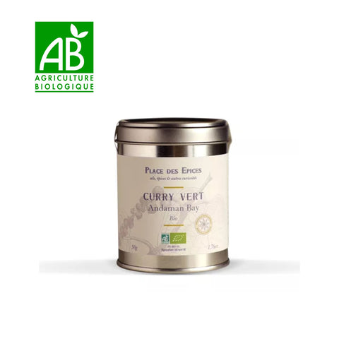 🌿 Curry vert Bio – 1 pot de 50 g