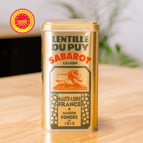 🌈 Puy Green Lentil AOP – “200 years” metal box set - Sabarot