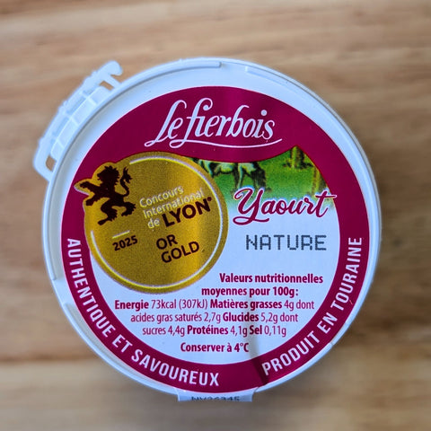 🍶 Yaourt artisanal au lait entier – Fierbois Tradition 🇫🇷 180g