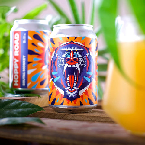 🦍 BRUTAL MONKEY – Double NEIPA | 33cl Canette | 8% Vol. - Hoppy road - Bière - Livraison à domicile Nancy Metz