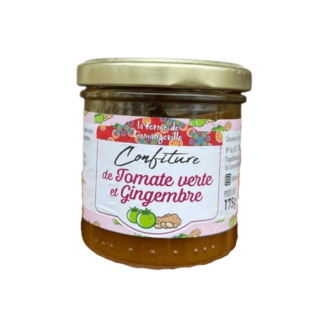 Livraison panier de fruits et légumes à Nancy, Metz et villages alentours - Confiture tomate verte gingembre BIO -160g - Neary - Confitures - La ferme de Domangeville - BIO, Confitures, Décembre, Local, Lorraine, Légumes, Nancy, Nouveauté, Épicerie sucrée