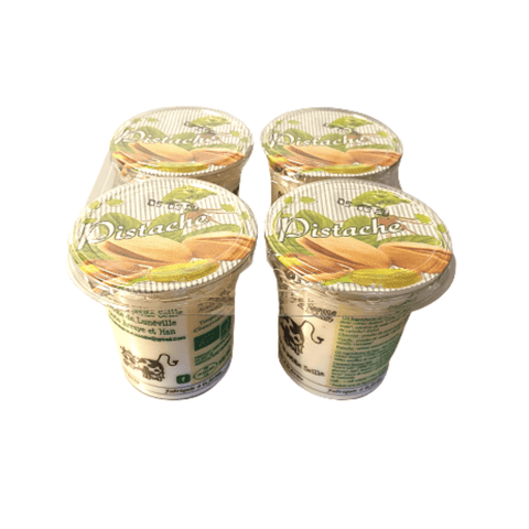 Livraison panier de fruits et légumes à Nancy, Metz et villages alentours - Crème dessert Pistache BIO - Lot de 4 - Neary - Yaourt - Ferme de la Petite Seille - BIO, Frais, Les produits laitiers, Local, Lorraine, Nancy, Sucré, Yaourt