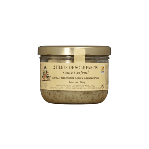 Livraison panier de fruits et légumes à Nancy, Metz et villages alentours - Filets de sole farcis sauce cerfeil - 380g - Neary - Plats cuisinés - Maison Robert - Epicerie, Express, Local, Lorraine, Nancy, Salé, Terrines, Épicerie salée
