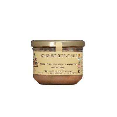 Livraison panier de fruits et légumes à Nancy, Metz et villages alentours - Gourmandise de volaille - 200g - Neary - Terrine - Maison Robert - Epicerie, Express, Local, Lorraine, Nancy, Salé, Terrines, Épicerie salée