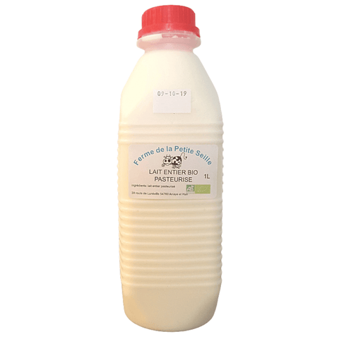 Livraison panier de fruits et légumes à Nancy, Metz et villages alentours - Lait entier BIO - 1L - Neary - Lait - Ferme de la Petite Seille - BIO, Frais, Lait, Les produits laitiers, Local, Lorraine, Nancy