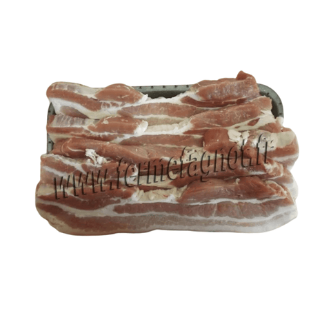 Livraison panier de fruits et légumes à Nancy, Metz et villages alentours - Lard frais de porc tranché - 500g - Neary - Porc - Ferme Fagnot - Frais, Les viandes, Local, Lorraine, Nancy, Porc, Viandes