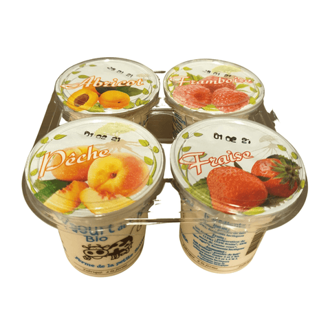 Livraison panier de fruits et légumes à Nancy, Metz et villages alentours - Yaourts aux fruits BIO - lot de 4 - Neary - Yaourt - Ferme de la Petite Seille - BIO, Frais, Les produits laitiers, Local, Lorraine, Nancy, Sucré, Yaourt