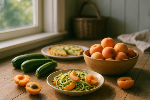 Comment profiter des abricots et courgettes en août : recettes et astuces fraîches pour l’été - Neary - Livraison panier de fruits et légumes