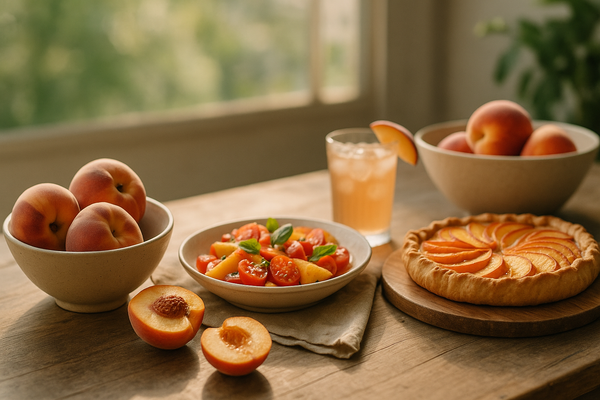 Les meilleures recettes estivales avec la pêche française : astuces et idées gourmandes pour l’été 2024 - Neary - Livraison panier de fruits et légumes