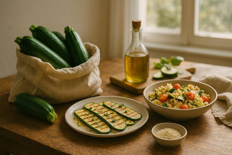 Comment cuisiner la courgette fraîche du moment : recettes estivales et astuces anti-gaspi - Neary - Livraison panier de fruits et légumes