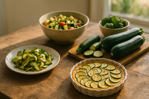 Livraison panier de fruits et légumes à Nancy, Metz et villages alentours - Comment réussir vos recettes estivales avec les courgettes de saison : astuces faciles et idées gourmandes - Neary
