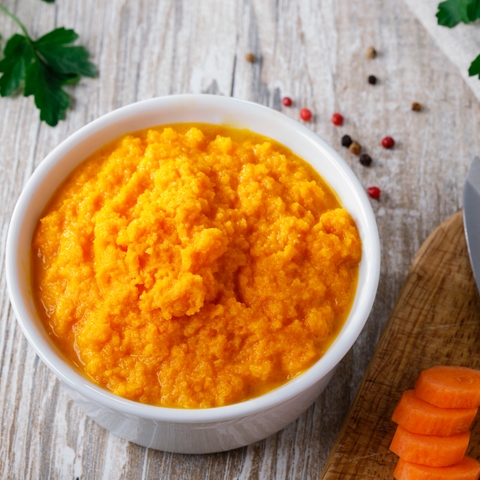 Recette de purée de carottes et de patates douces